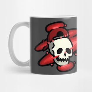 Red Glowing Skull Mug